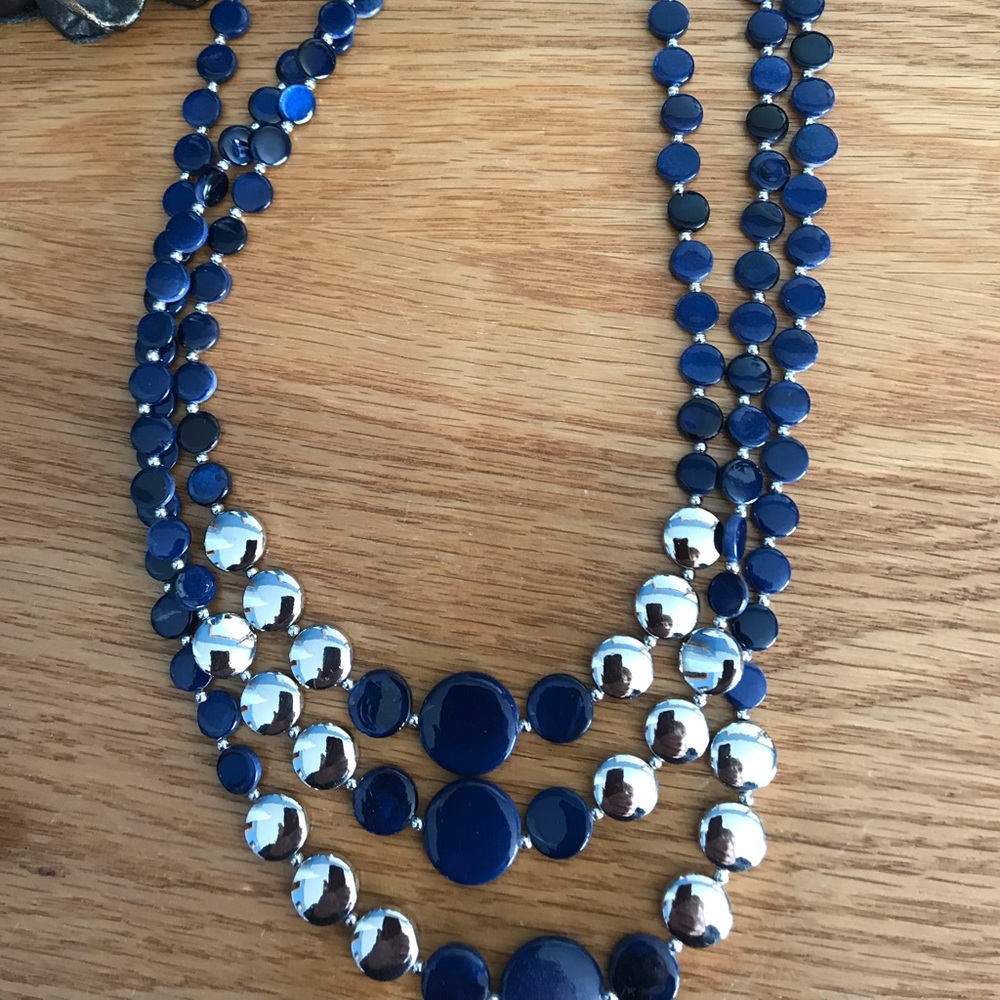 Blue & silver necklace